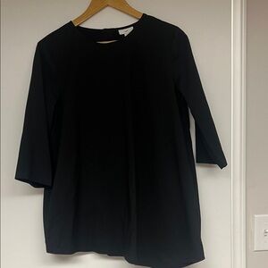 Classic Black Women's Long-Sleeve Top